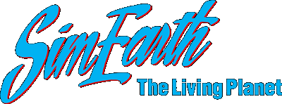 Sim Earth the Living Planet logo for Super Nintendo